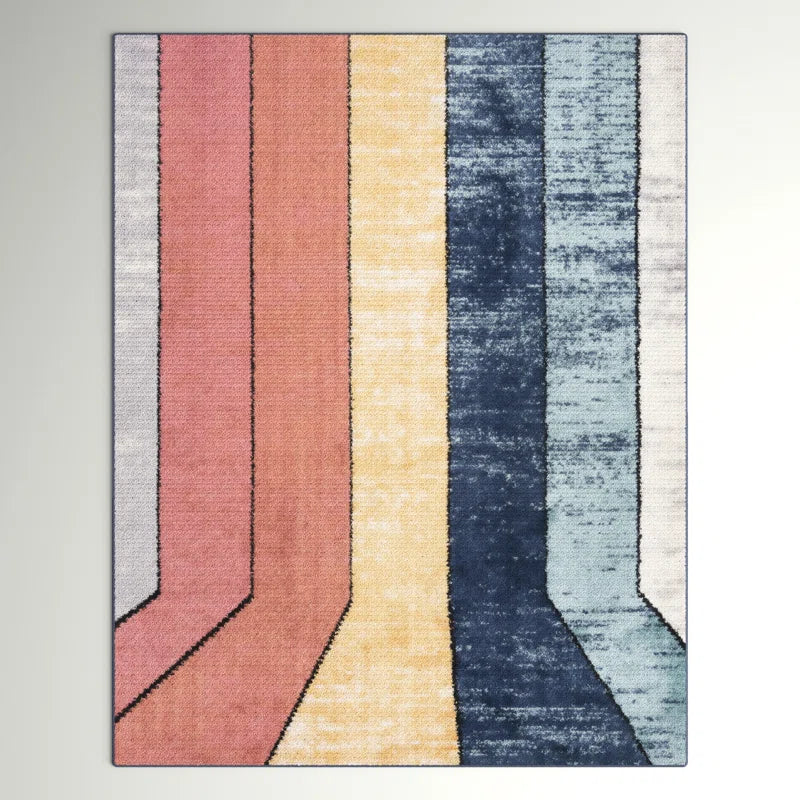 Abrams Geometric Polyester Rug